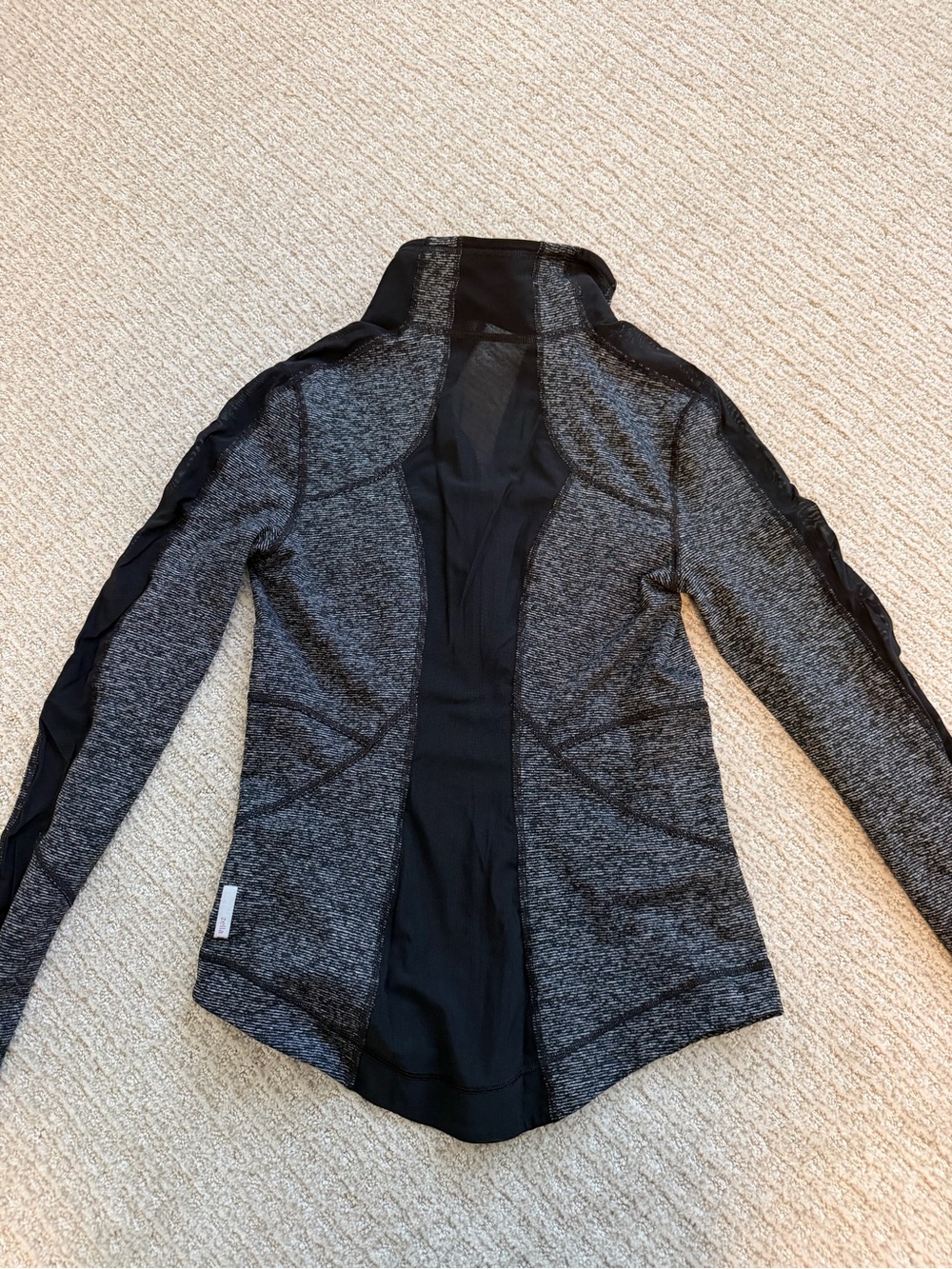 Zella athletic fabric full zip sweatshirt